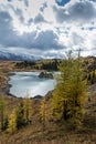 Rock Island Lake on Sunshine Meadows in Canada`s Banff National