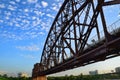 Rock Island Railroad Bridge. Royalty Free Stock Photo