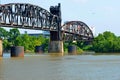 Rock Island Railroad Bridge. Royalty Free Stock Photo