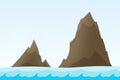 Rock islands illustration