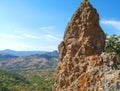 Rock in the Karadag mountain National park, Crimea