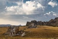 Rock landscape in Isalo National Park, Madagascar Royalty Free Stock Photo