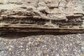 Rock layers texture. Sedimentary rocks Royalty Free Stock Photo