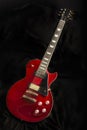 Rock legend electric guitar Red Burgundy Royalty Free Stock Photo