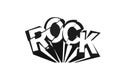Rock Lettering for t-shirt, sticker, print, fabric, cloth.