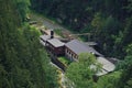 Rock mill spotted in the Kirnitzsch valley near Sebnitz Ottendorf