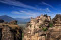 Rock monasteries Meteora, Greece Royalty Free Stock Photo