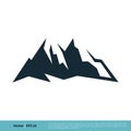 Rock Mountain Icon Vector Logo Template Illustration Design. Vector EPS 10 Royalty Free Stock Photo