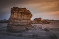 Rock Mushrooms, Unusual Place on Earth in Bisti Badlands, New Mexico, Usa Royalty Free Stock Photo