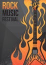 Rock music festival poster design