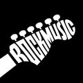 Rock Music lettering