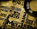 Rock Music poster Royalty Free Stock Photo