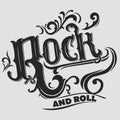 Rock music print