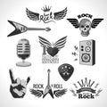 Rock Music Set Royalty Free Stock Photo