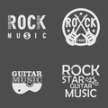 Rock Music Set Royalty Free Stock Photo