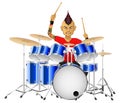 Rock musician drummer famously plays the drums