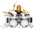 Rock musician drummer famously plays the drums