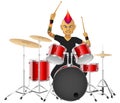 Rock musician drummer famously plays the drums