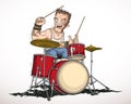 Rock musician drummer