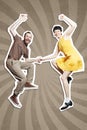 Rock`n`roll dance boogie woogie Royalty Free Stock Photo