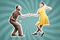 Rock`n`roll dance boogie woogie Royalty Free Stock Photo