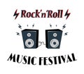 Rock-n-Roll Music Festival Vector Illustration