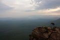 A rock near the Cahill's Lookout in the Blue Mountains in Australia