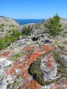 The rock near Lake Baikal