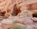 Rock with niches in Petra, Jordan