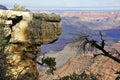 Rock outcrop at Grand Canyon's South Rim