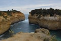 Rock outcrop in ocean Royalty Free Stock Photo