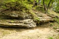 Rock Overhang On a Hiking Trail