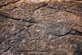 Rock paintings of ancient civilizations. Made by the aborigines of Central America by the Taino Indians. Includes