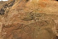 Rock paintings of ancient people