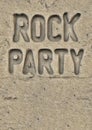 Rock party flyer