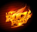 Rock party logo design