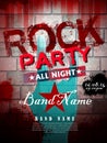 Rock party poster
