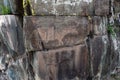 Rock petroglyphs in the tract Kalbak-Tash