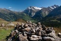 Rock pile, Kleine Scheidegg Royalty Free Stock Photo