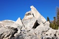 Rock piles and mountains