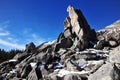 Rock piles and mountains