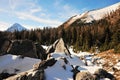 Rock piles and mountains