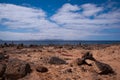 Rock piles in playa blanca