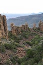 Rock pillars at viewpoint of Valley of Desolation Royalty Free Stock Photo