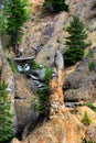 Rock Pinnacle in Yellowstone Royalty Free Stock Photo