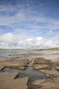 Rock Pool on Bay of Skaill Beach Royalty Free Stock Photo