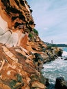 Rock pool beach area coastline