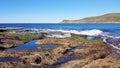 Rock Pool on Bongon Beach Australia Royalty Free Stock Photo