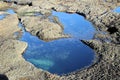 Rock Pool on Bongon Beach Australia Royalty Free Stock Photo