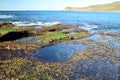 Rock Pool on Bongon Beach Australia Royalty Free Stock Photo